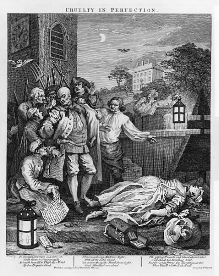 Cruelty in Perfection, from \\The Four Stages of Cruelty\\\, 1751\\"" à William Hogarth
