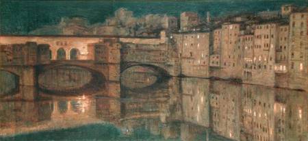 Ponte Vecchio, Florence à William Holman Hunt