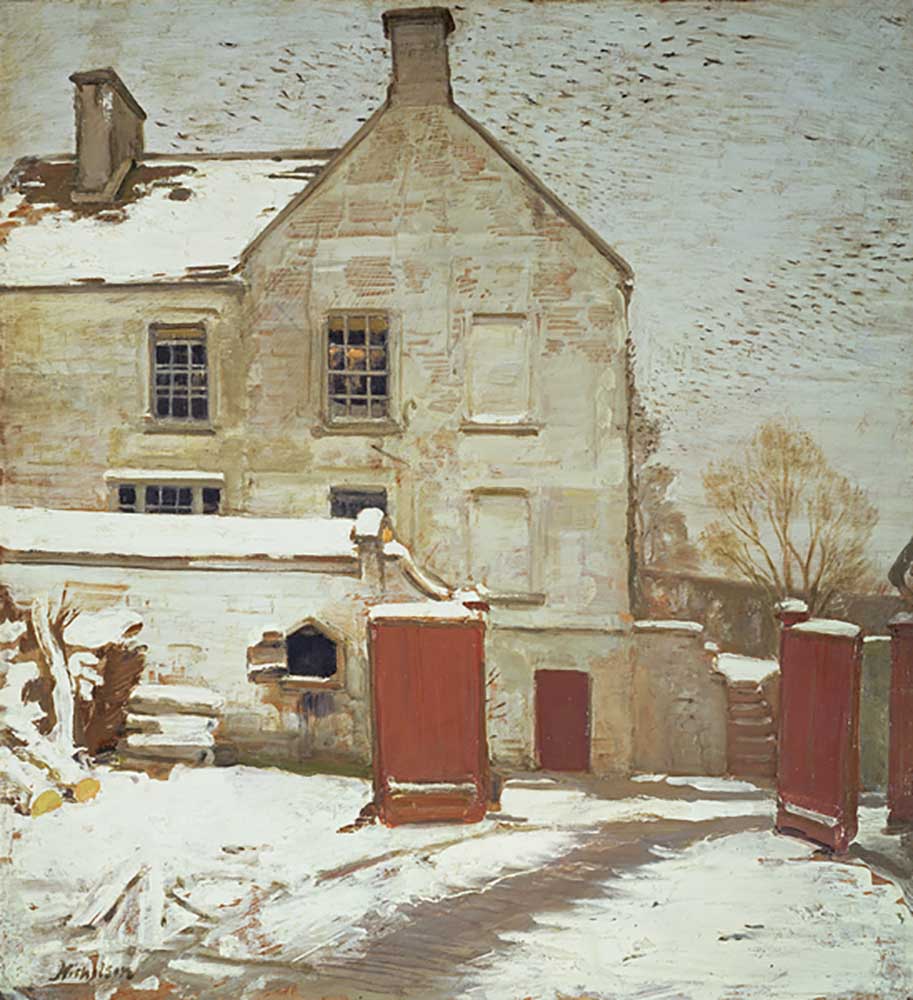 Courtyard in Snow, Sutton Veny, 1927 à William Nicholson