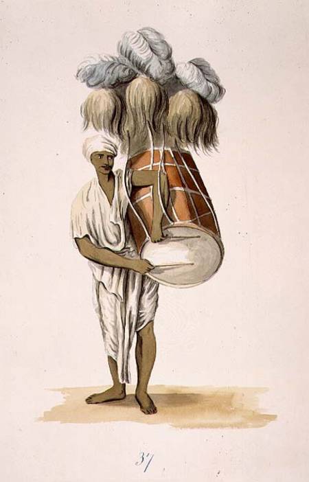 D'Hauk used at Marriages and Religious Ceremonies plate 37 from 'The Costume of Hindostan' by Franz à William Orme