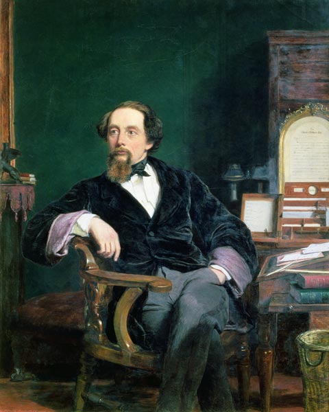 Portrait of Charles Dickens à William Powel Frith