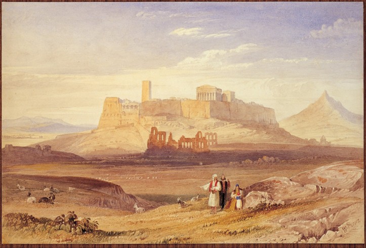 View of Athens with the Acropolis and the Odeon of Herodes Atticus à William Purser