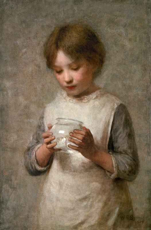 Girl with a Silver Fish à William Robert Symonds