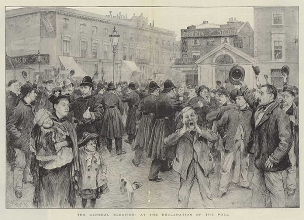 The General Election, at the Declaration of the Poll à William Russell