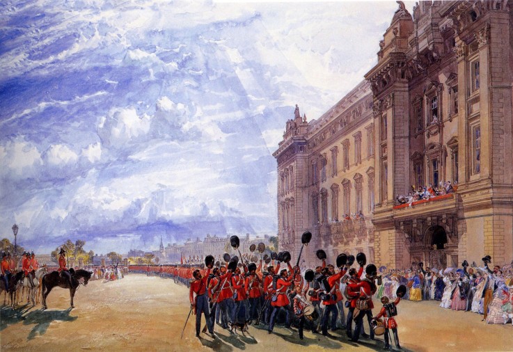 The Return of the Guards from the Crimea, July 1856 à William Simpson