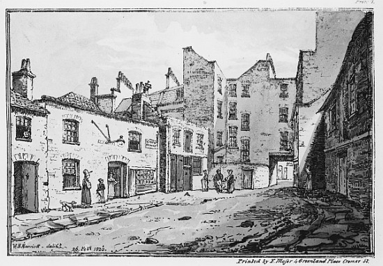 View of Cato Street à William Henry Harriott