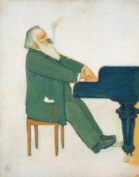 Johannes Brahms à l'aile