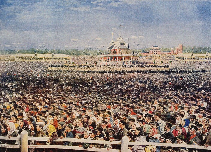 Khodynka Field on 18 May 1896 à Wladimir Jegorowitsch Makowski