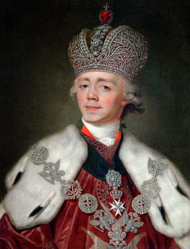 Portrait of the Emperor Paul I of Russia (1754-1801) à Wladimir Lukitsch Borowikowski