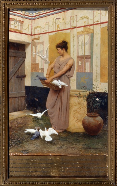 Woman With Doves à Wladyslaw Bakalowicz