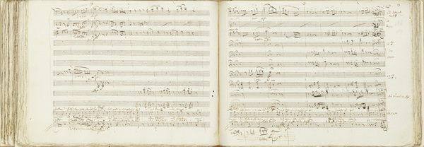 Autograph copy of ''The Magic Flute'' à Wolfgang Amadeus Mozart