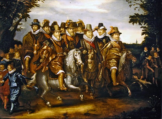 The Princes of Orange à (étude de) Adriaen van de Venne