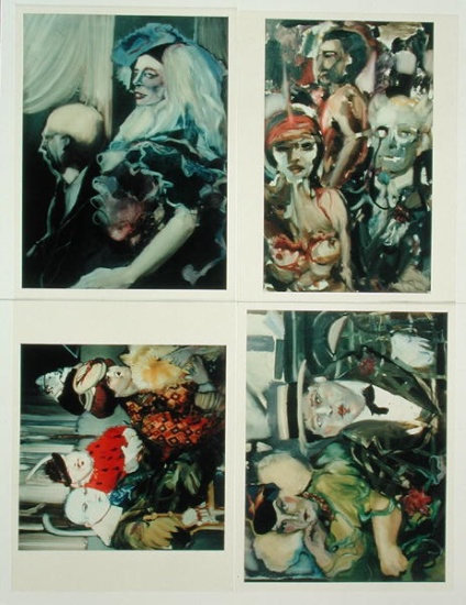 Four of the Seven Deadly Sins - Yolanda Sonnabend en reproduction imprimée  ou copie peinte à l\'huile sur toile