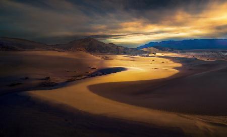 Sand dunes in the sun