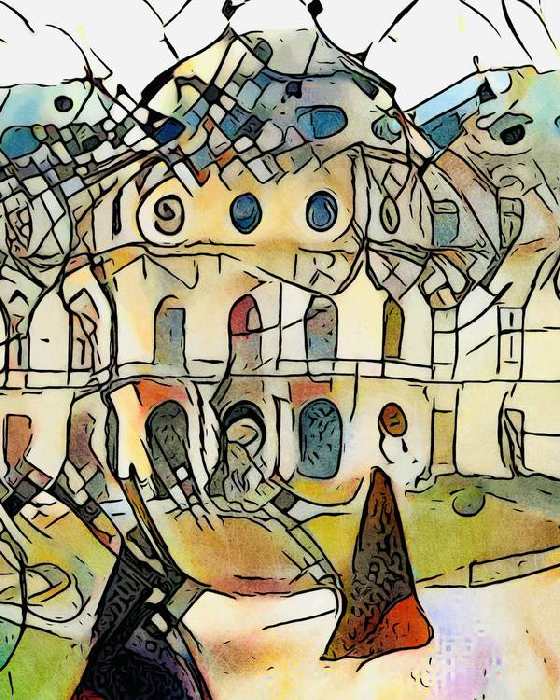 Kandinsky trifft Schloß Belvedere, Wien, Motiv 1 à zamart